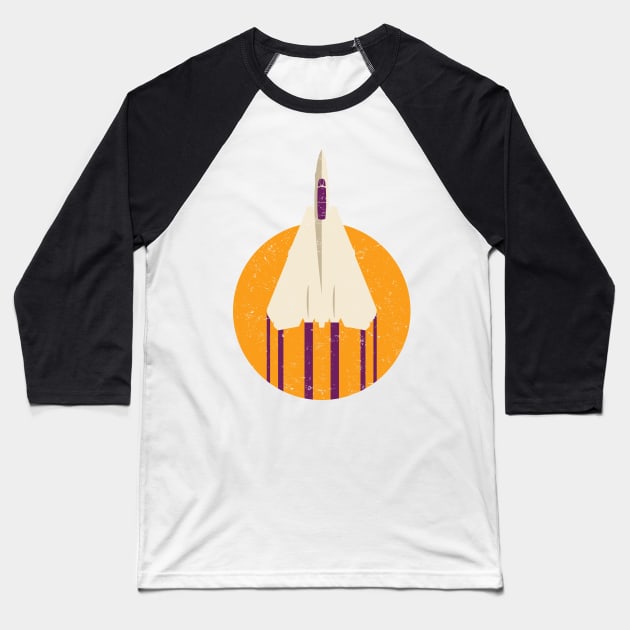 F-14 Tomcat Jet Airplane Baseball T-Shirt by danchampagne